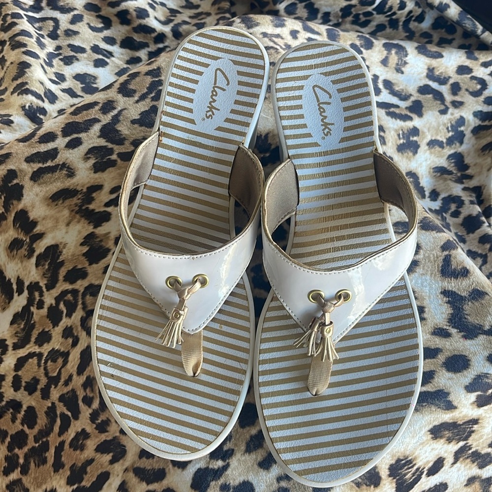 Clarks Borla wedge heel sandal